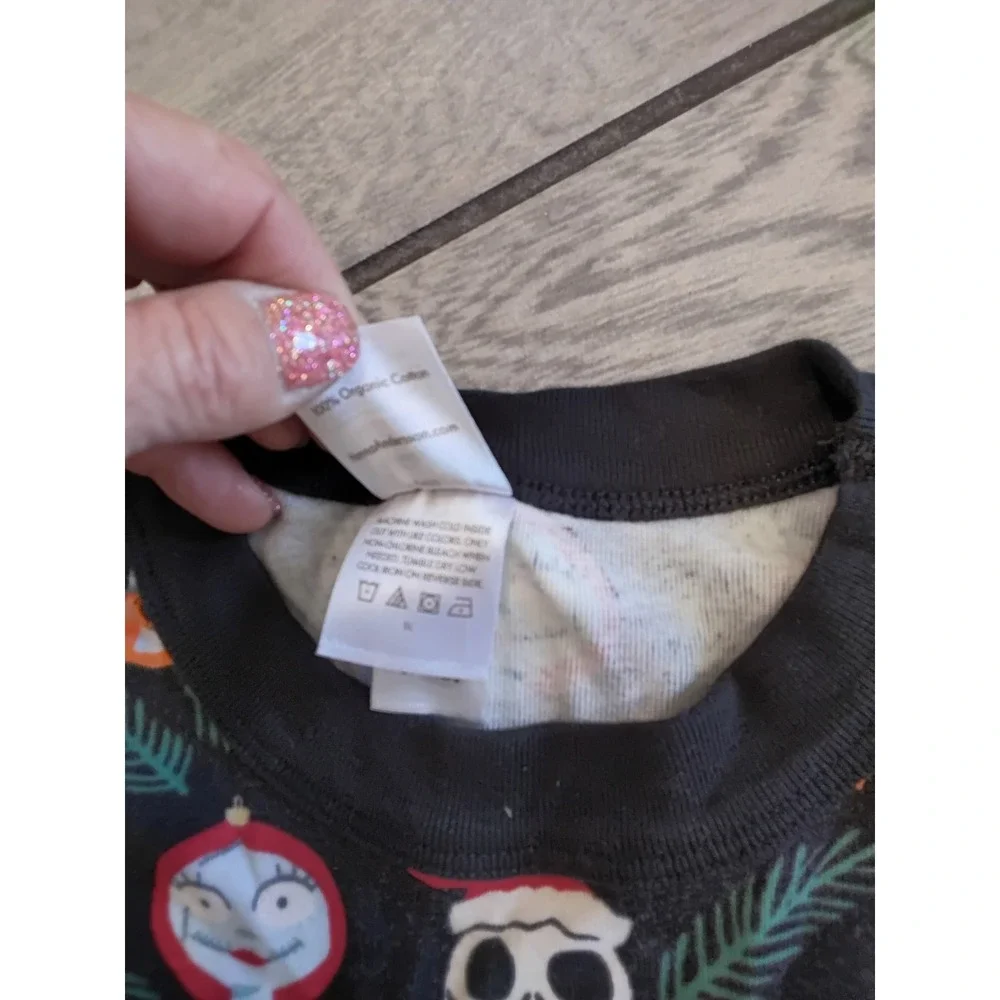 Hanna Andersson Disney Nightmare Before Christmas Pajamas Kids 12 Organic Cotton